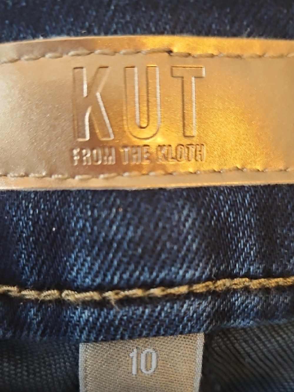 Classic Wide-Leg Women's Jeans - Dark Blue By Kut - Picture 3 of 9